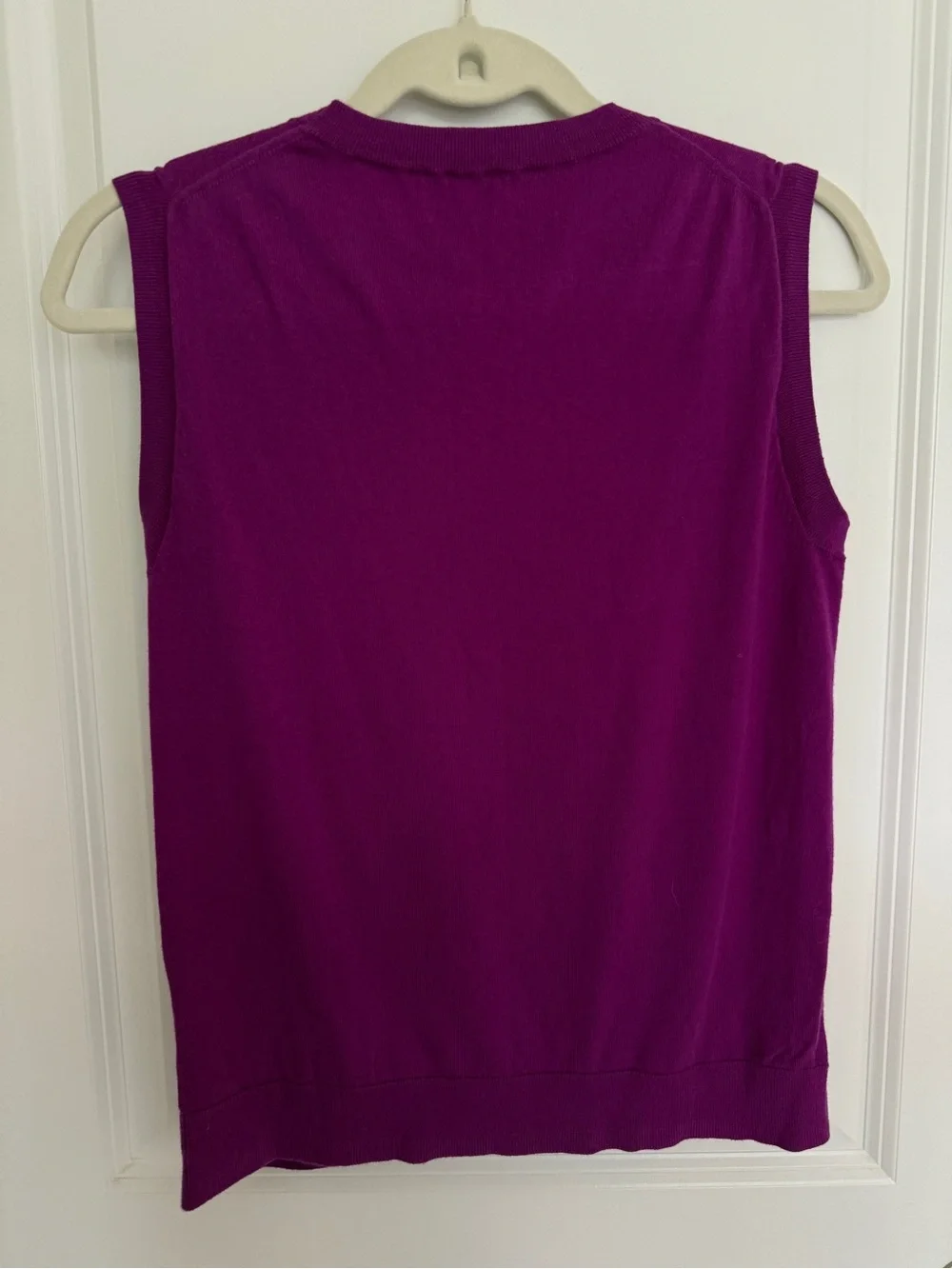 J. Crew Cotton Fuchsia Sleeveless Knit Tank